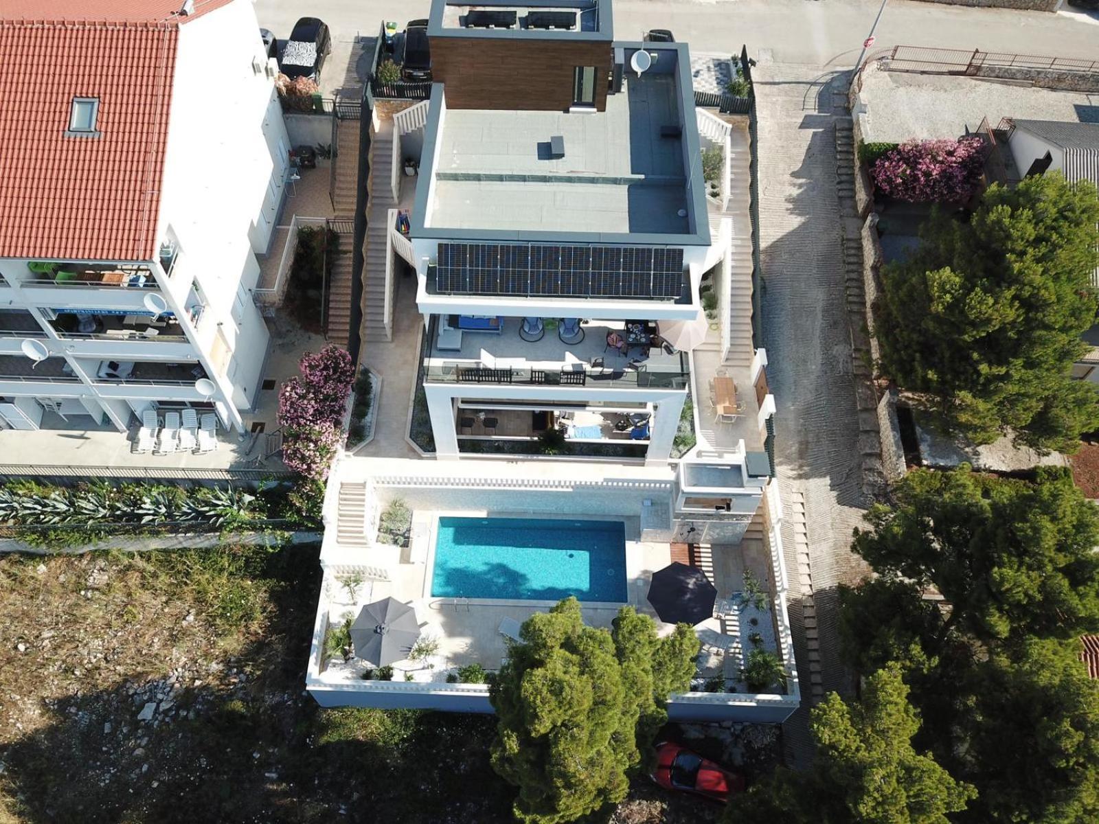 Luxury Beachfront Villa Carlisa Čiovo المظهر الخارجي الصورة